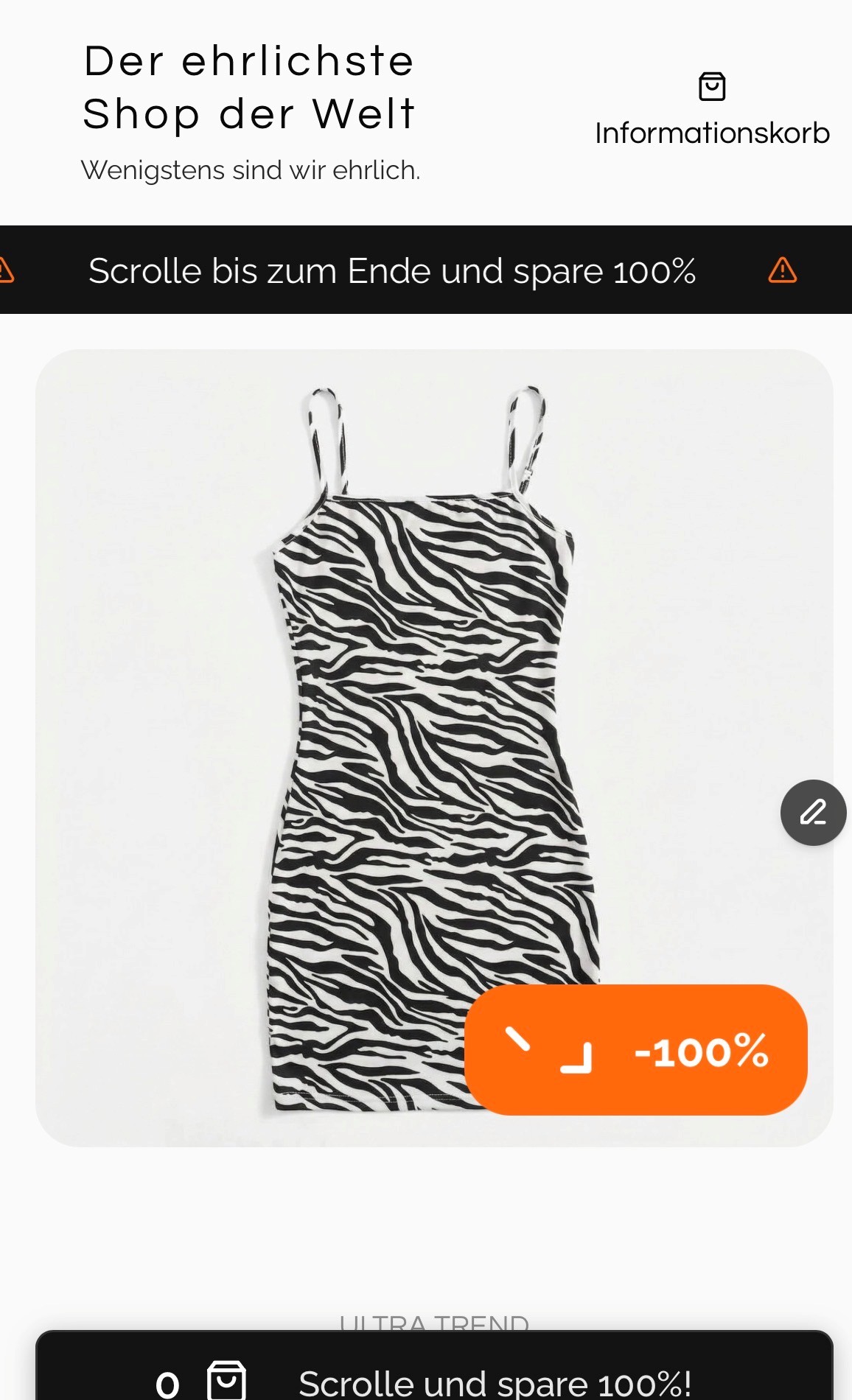 Zum ehrlichsten Shop der Welt